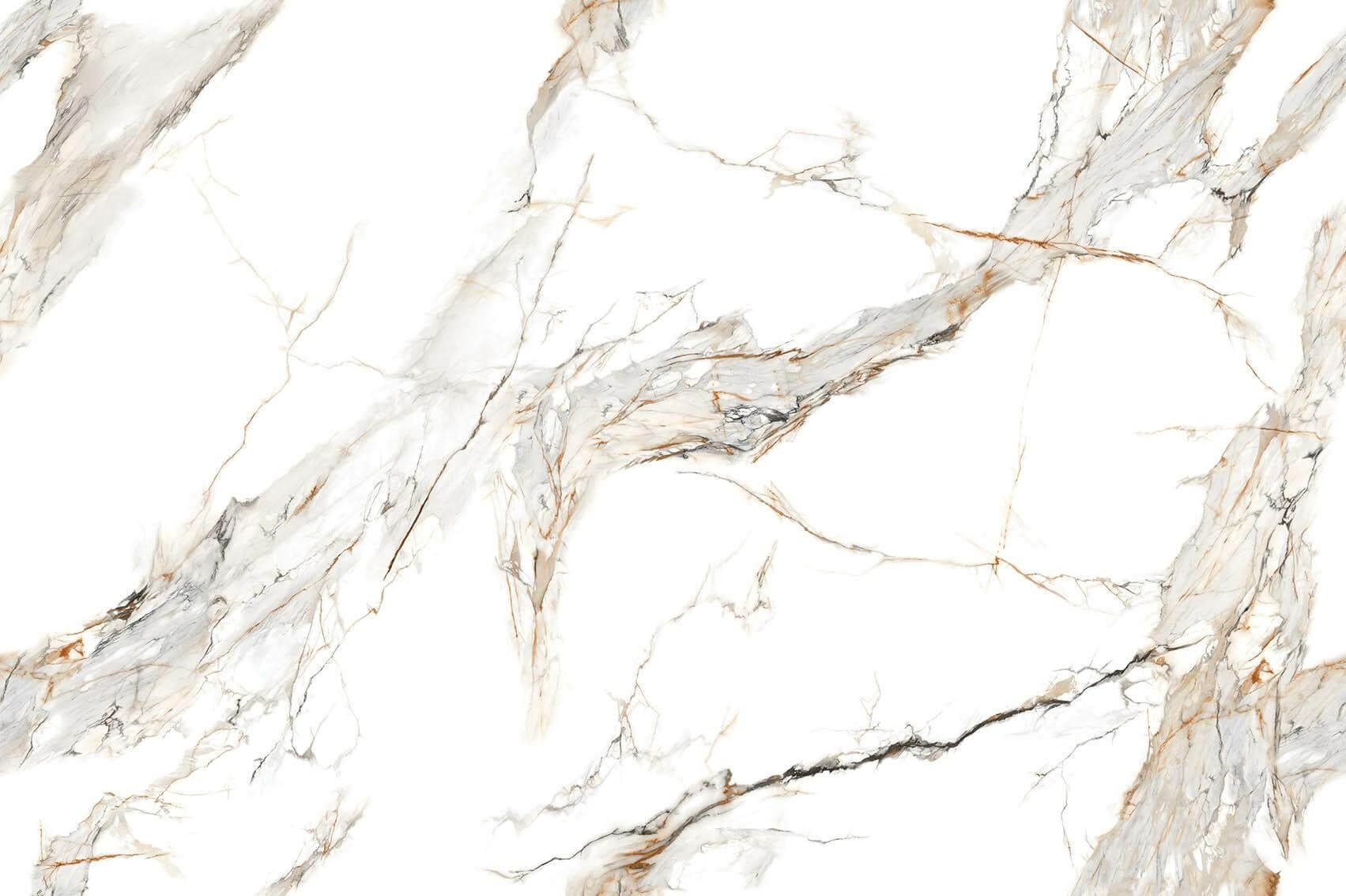 Italian Gilded White sintered stone detail
