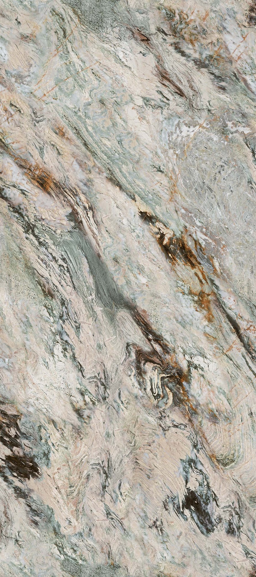 Baroque sintered stone detail