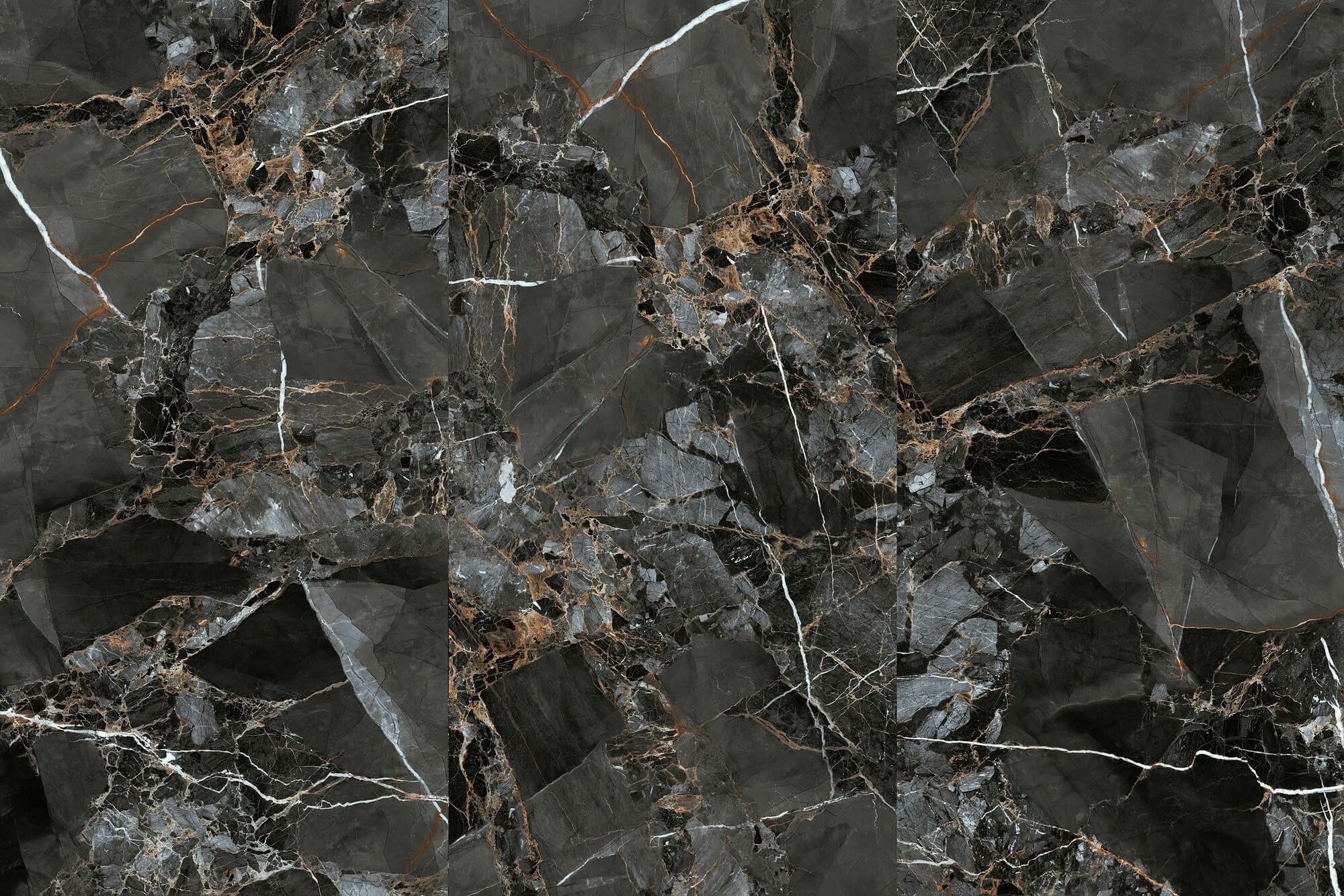 Amber Black sintered stone detail